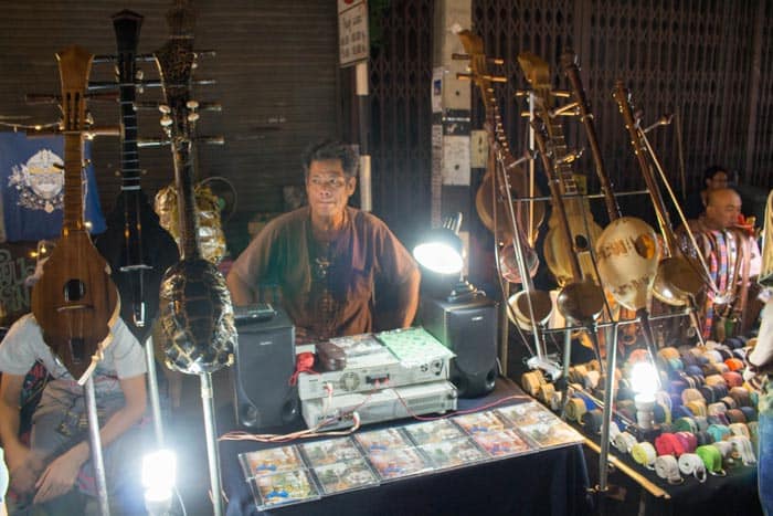 Saturday walking street Chiang Mai instruments