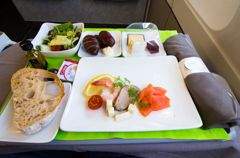 Flying Air Tahiti Nui Meals