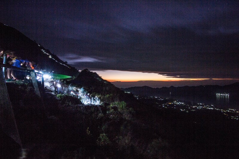 Bali Indonesia Mt Batur Volcano Trekking Darkness